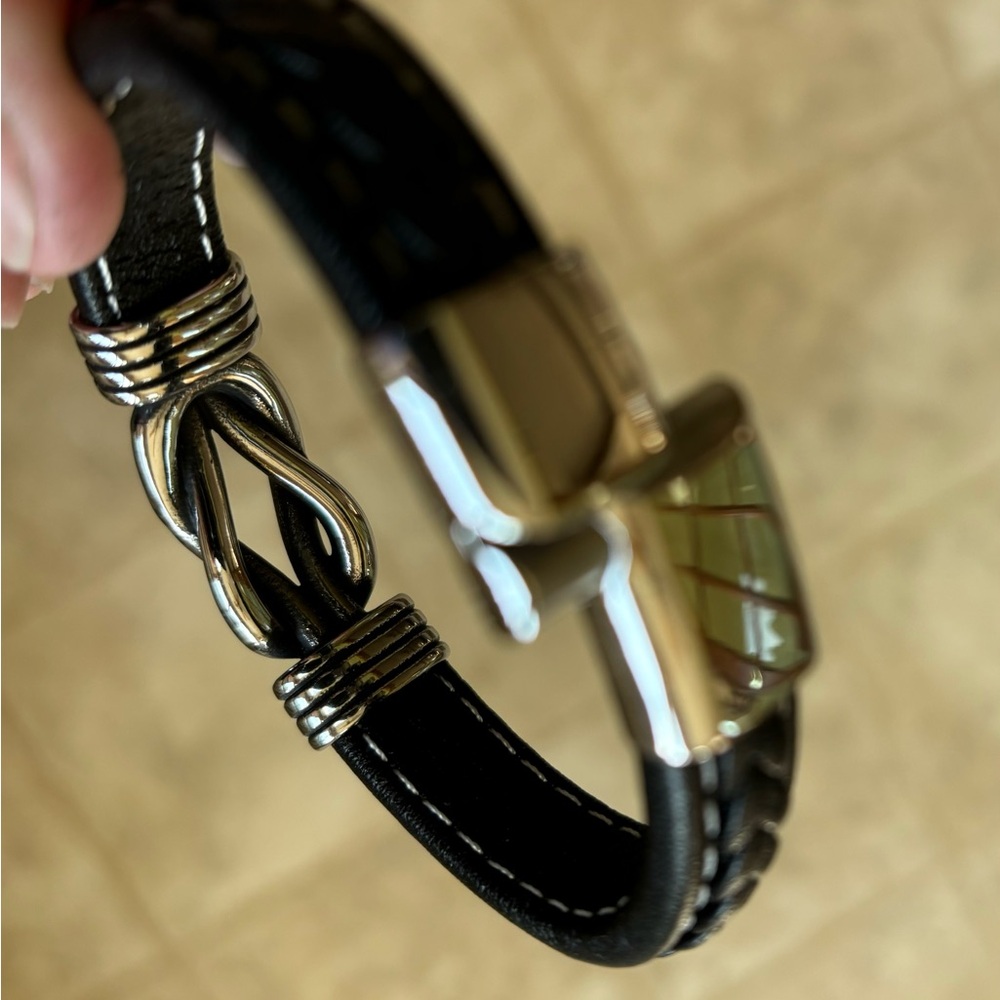 Joycuff Black
and Silver Brothers Bracelet - Picture 9 of 10